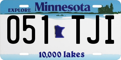 MN license plate 051TJI