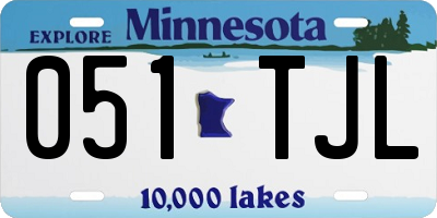 MN license plate 051TJL