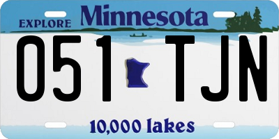 MN license plate 051TJN