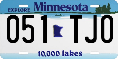 MN license plate 051TJO