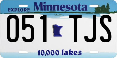MN license plate 051TJS