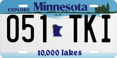 MN license plate 051TKI