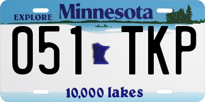 MN license plate 051TKP