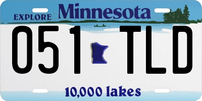 MN license plate 051TLD