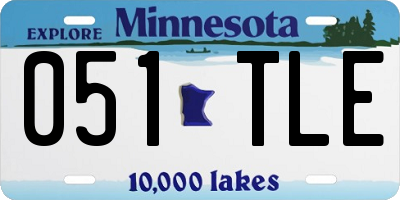 MN license plate 051TLE