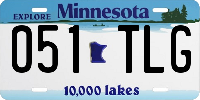 MN license plate 051TLG