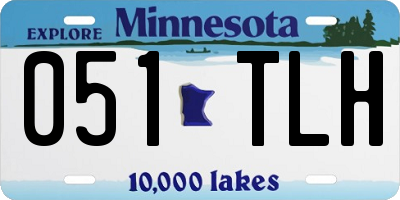 MN license plate 051TLH