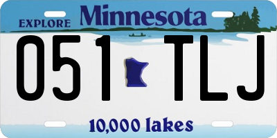 MN license plate 051TLJ