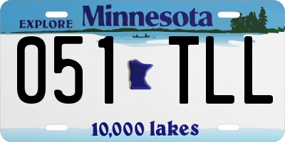MN license plate 051TLL