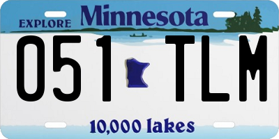 MN license plate 051TLM