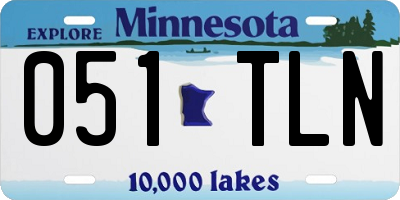 MN license plate 051TLN