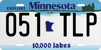 MN license plate 051TLP