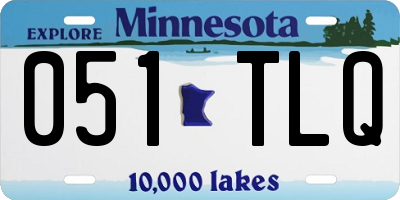 MN license plate 051TLQ
