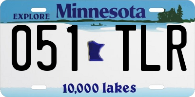 MN license plate 051TLR