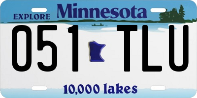 MN license plate 051TLU
