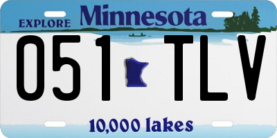 MN license plate 051TLV
