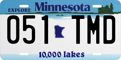 MN license plate 051TMD