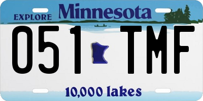 MN license plate 051TMF