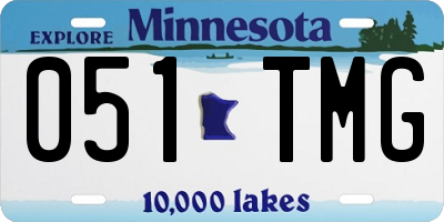 MN license plate 051TMG