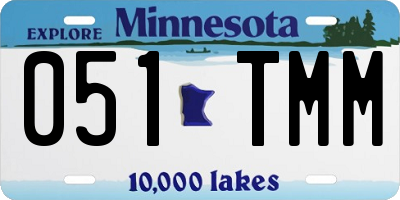 MN license plate 051TMM