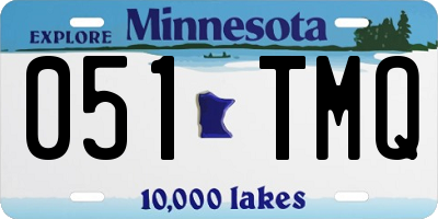 MN license plate 051TMQ