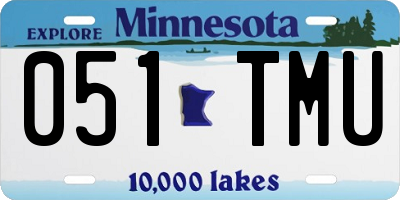 MN license plate 051TMU