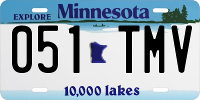 MN license plate 051TMV