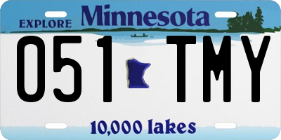 MN license plate 051TMY