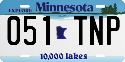 MN license plate 051TNP