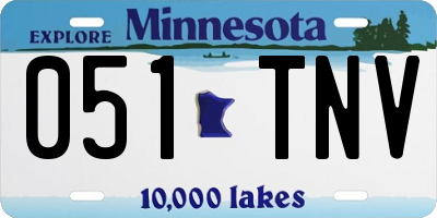 MN license plate 051TNV
