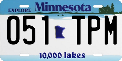 MN license plate 051TPM