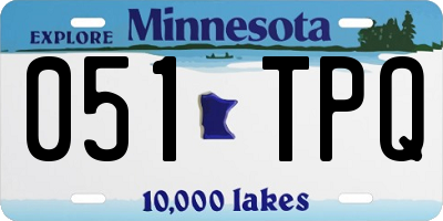 MN license plate 051TPQ