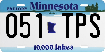 MN license plate 051TPS