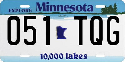 MN license plate 051TQG