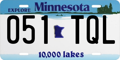 MN license plate 051TQL