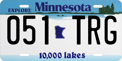 MN license plate 051TRG