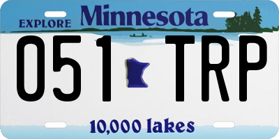 MN license plate 051TRP