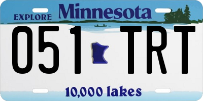 MN license plate 051TRT