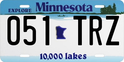 MN license plate 051TRZ