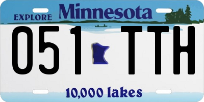 MN license plate 051TTH