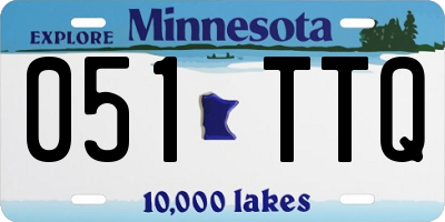 MN license plate 051TTQ