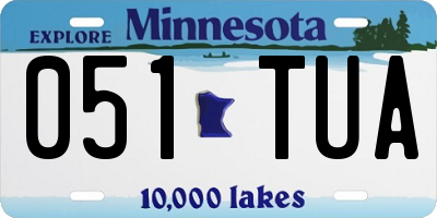 MN license plate 051TUA