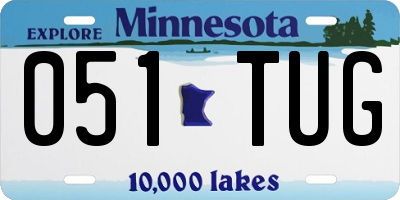 MN license plate 051TUG