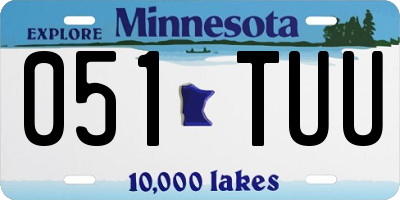MN license plate 051TUU