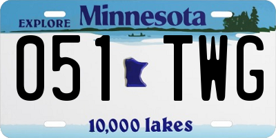 MN license plate 051TWG