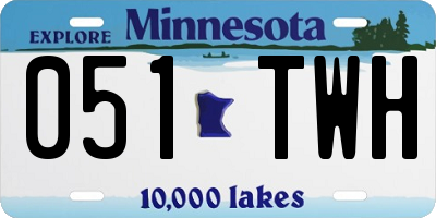MN license plate 051TWH