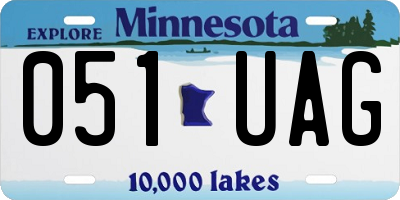 MN license plate 051UAG