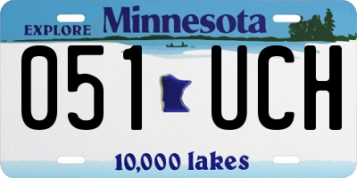 MN license plate 051UCH