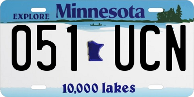MN license plate 051UCN