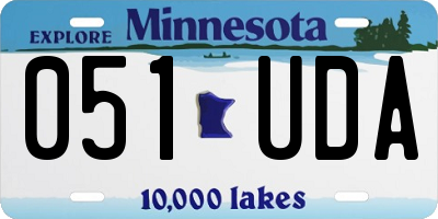 MN license plate 051UDA